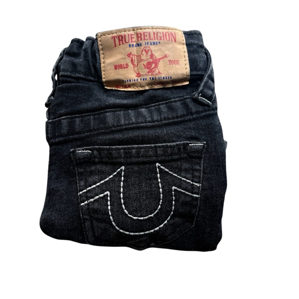True Religion Boys Dark Gray Relaxed Jeans Geno Relaxed Slim Fit Size 4